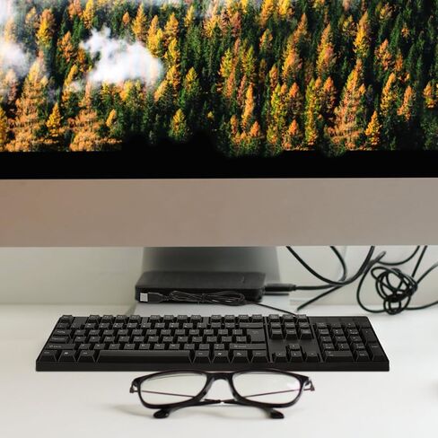 DOITOOL Wired Keyboard and Mouse Combo - Full-Sized USB Computer Keyboard and Optical Wired Mouse for Computer, Laptop, PC, Notebook and School Work (1 Pack) in Saudi Arabia