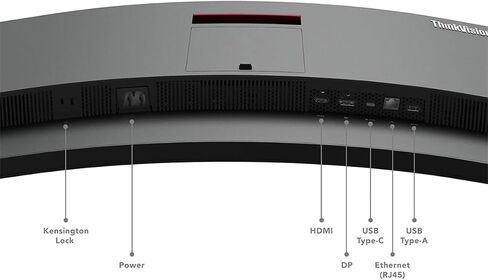 Lenovo ThinkVision T34w-30 شاشة LED منحنية 34 بوصة Class UW-QHD - 21:9 - أسود داكن in Saudi Arabia