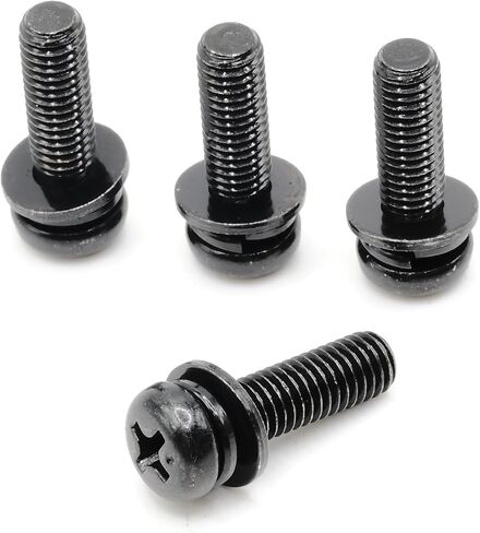 ReplacementScrews Stand Screws Compatible with Pioneer PN43-751-24U (PN4375124U) - 43 Inch 4K Smart TV - Complete Feet/Legs Screw Set (Pack of 4) in Saudi Arabia