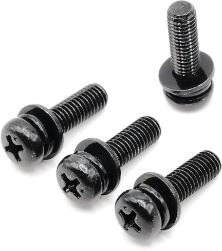 ReplacementScrews Stand Screws Compatible with Pioneer PN43-751-24U (PN4375124U) - 43 Inch 4K Smart TV - Complete Feet/Legs Screw Set (Pack of 4) in Saudi Arabia