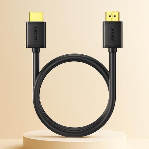 HDMI Cable 4K, High-Speed 4K HDMI 2.0 Cord (18Gbps), 3 Feet, Compatible with TV/PS5/Xbox, Black in Saudi Arabia