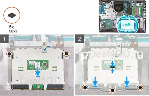 Deal4GO Touchpad Sensor Mouse Module Assembly X92H5 C9G5M بديل لجهاز Dell Inspiron 3501 3502 3505 Vostro 3500 3501 - أزرق in Saudi Arabia