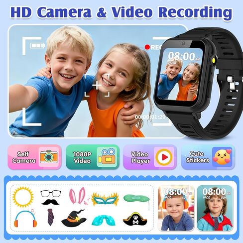 Smart Watch for Kids with 39 Games,Camera,Video,Music Player,Recorder,Alarm,Pedometer,Flashlight,Stopwatch,HD Touch Screen,Borthday Gift Toy for Girls Ages 3-12(Pink) in Saudi Arabia