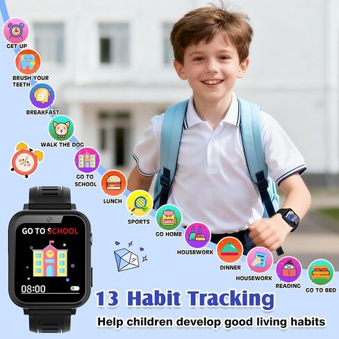 Smart Watch for Kids with 39 Games,Camera,Video,Music Player,Recorder,Alarm,Pedometer,Flashlight,Stopwatch,HD Touch Screen,Borthday Gift Toy for Girls Ages 3-12(Pink) in Saudi Arabia