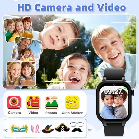 ساعة ذكية للأطفال هدية للفتيات من سن 5 إلى 12 عامًا، 40 لعبة شاشة لمس عالية الدقة للأطفال مع كاميرا فيديو وعداد خطى وقصة صوتية وتعلم ألعاب بطاقات هدايا عيد ميلاد للفتيات من سن 5 6 7 8 9 10 (وردي) in Kuwait