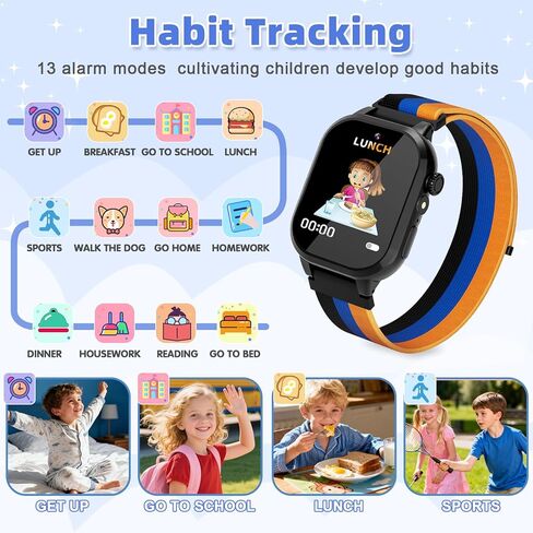 ساعة ذكية للأطفال هدية للفتيات من سن 5 إلى 12 عامًا، 40 لعبة شاشة لمس عالية الدقة للأطفال مع كاميرا فيديو وعداد خطى وقصة صوتية وتعلم ألعاب بطاقات هدايا عيد ميلاد للفتيات من سن 5 6 7 8 9 10 (وردي) in Kuwait