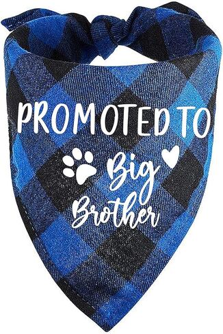 Family Kitchen Funny Cute Engagement Red Plaid Pet Dog Cat Bandana Scarf I Loved Her First for Dog Lover Owner Wedding Photo Props Accessories in Saudi Arabia