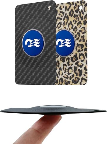 2 Pack Princess Medallion Holder Card, Silicone Princess Cruise Essentials Durable Accessories for Purse Wallet, Fits 2025 Medallion (Black&White) in Kuwait
