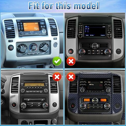 راديو ستيريو للسيارة Android 14 Double Din متوافق مع Nissan Frontier 2010-2021، 2G+32G 7 بوصات راديو السيارة بشاشة تعمل باللمس مع Carplay Android Auto GPS WiFi Bluetooth RDS SWC Mic كاميرا احتياطية in Saudi Arabia