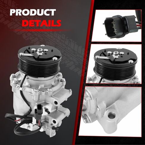 AC Compressor Fit for NV1500 NV2500 NV3500 2012-2020 4.0L V6, for Pathfinder 2005-2012 4.0L V6, A/C with Clutch Replacement for 57410, 58410, 5512310, 140268NC, 0610156, C1860R, 10347890 in Saudi Arabia