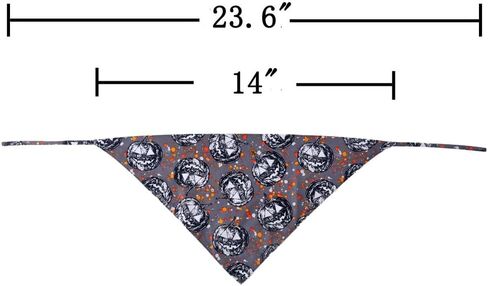 KZHAREEN Halloween Dog Bandana ذو وجهين مثلث المرايل إكسسوارات وشاح للكلاب والقطط والحيوانات الأليفة الصغيرة in Kuwait