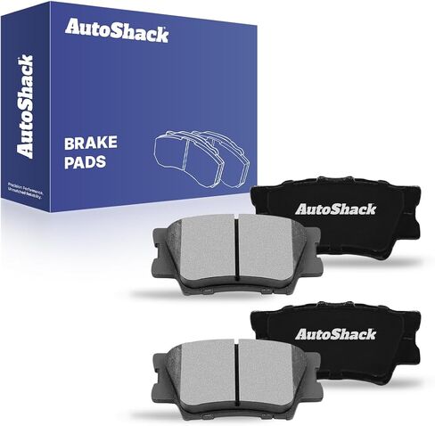 AutoShack Rear Ceramic Brake Pad Set Driver and Passenger Side Replacement for Lexus ES350 ES300h HS250h Toyota Matrix 2006-2018 RAV4 2007-2019 Camry 2008-2018 Avalon 2009-2010 Pontiac Vibe V6 SCD1212 in Saudi Arabia
