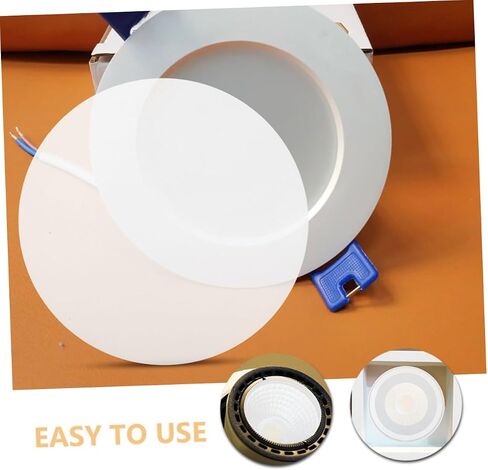 Healifty 10Pcs Lamp Shade Diffuser Easy Installation Downlight Accessories for Drum Lampshades User Friendly Light Diffuser for Enhanced Durability and Uniform Lighting Effect in Saudi Arabia