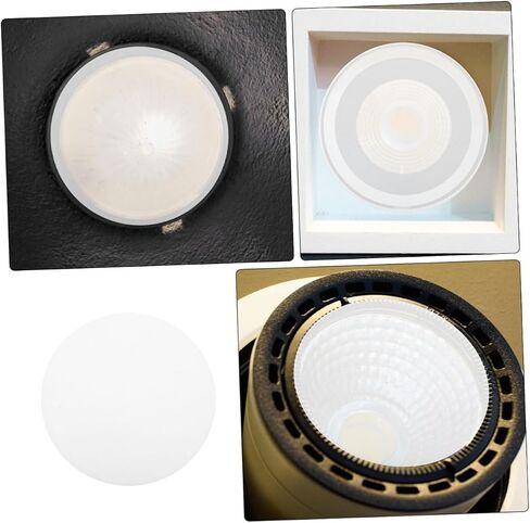 Healifty 10Pcs Lamp Shade Diffuser Easy Installation Downlight Accessories for Drum Lampshades User Friendly Light Diffuser for Enhanced Durability and Uniform Lighting Effect in Saudi Arabia