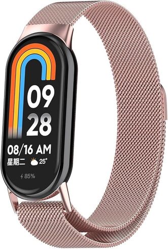 2 حزمة من الأساور المتوافقة مع Xiaomi Smart Band 10 معصم شبكي من الفولاذ المقاوم للصدأ وسوار معدني لساعة اليد وسوار بديل للأعمال لـ Xiaomi Smart Band 10 Smartwatch in Saudi Arabia