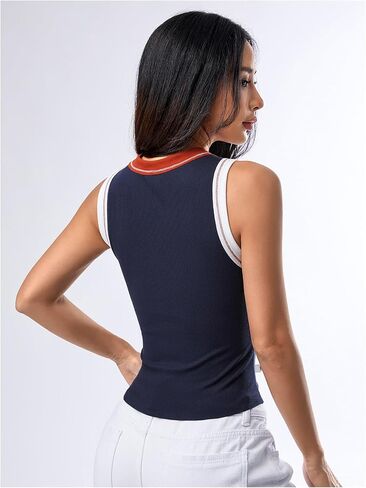 Milumia Women Star Crop Tank Tops Y2k Going Out Sleeveless Tee Shirts in Saudi Arabia