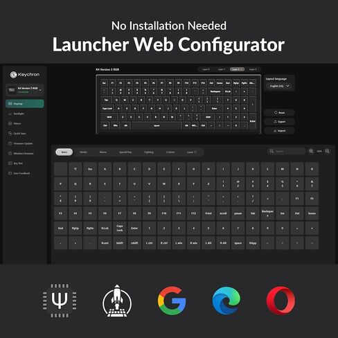 Keychron K4 96٪ تخطيط 100 مفتاح بلوتوث لاسلكي 5.1 / لوحة مفاتيح USB سلكية للألعاب الميكانيكية مع Gateron G Pro Red Switch RGB الخلفية N-Key Rollover لنظام التشغيل Mac Windows PC-الإصدار 2 in Kuwait