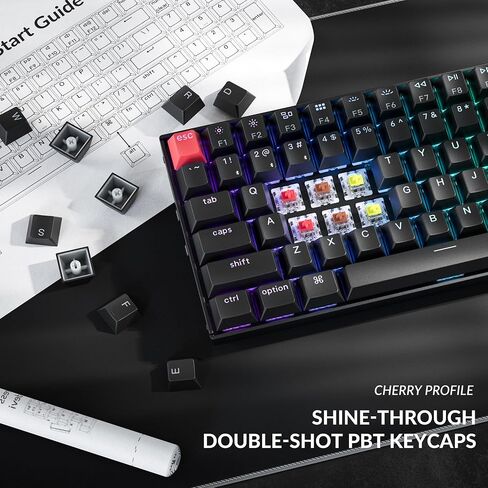 Keychron K4 96٪ تخطيط 100 مفتاح بلوتوث لاسلكي 5.1 / لوحة مفاتيح USB سلكية للألعاب الميكانيكية مع Gateron G Pro Red Switch RGB الخلفية N-Key Rollover لنظام التشغيل Mac Windows PC-الإصدار 2 in Kuwait