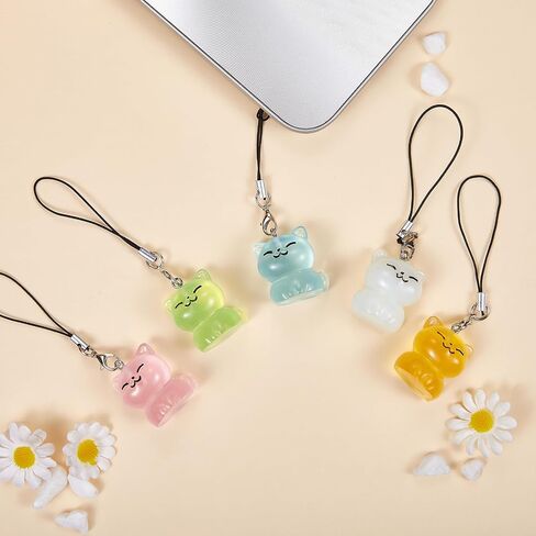 Phone Charms Y2K Resin Aesthetic Cell Phone Strap for Bag Camera Keychain Wallet Pendants Decor in Saudi Arabia