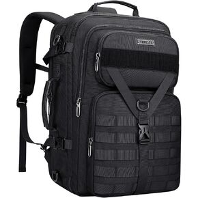 WITZMAN Carry On Travel Backpack for Men Large Convertible 45L Fit 17 Inch Laptop Backpack 3 in 1 Bag for Airline Approved(B688 Black) in Saudi Arabia