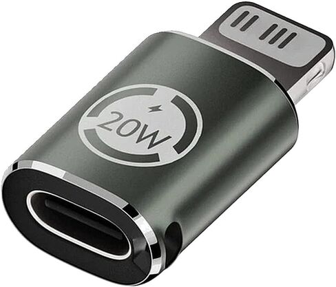 PD20W USB Type - C Fast Charging Adapter for iPhone 11 13 14P USB C Female to Lighting Male Straight Head Elbow Converter Adapterâ€‹ in Saudi Arabia