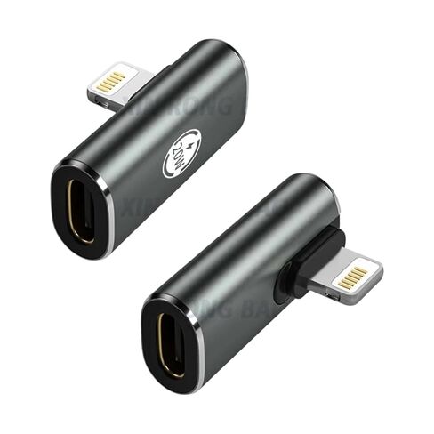 محول شحن عالي السرعة PD20W USB من النوع C للهاتف 11 13 14P USB C أنثى إلى محول محول ذكر مستقيم الرأس للكوع in Kuwait
