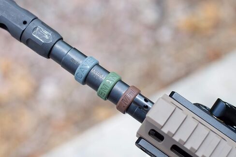 Caveman Flare Mini: Temperature Sensor for Gun Barrels, Changes Color at 130ºF, Made in USA, Fits .675" to 2" Barrels, Easy Toolless Install, Improves Shooting Accuracy and Safety in Saudi Arabia