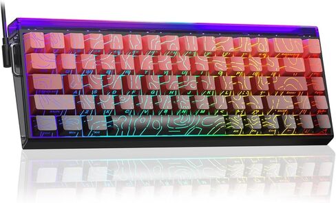 AULA Hero 68 HE 60% Gaming Keyboard Wired, Hall Effect Magnetic Switch Keyboard with 8K Hz Polling Rate, Side Printed PBT Keycaps, RGB Light Box, Customizable Web Software for PC/Mac Gamers (Renewed) in Saudi Arabia