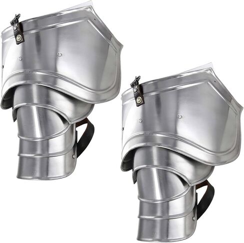درع الكتف الفولاذي من العصور الوسطى Armory Replicas™ - 18 جرام من بولدرون وسبولدر وسلاسل جاك لـ LARP والكوسبلاي وإعادة التمثيل in Kuwait
