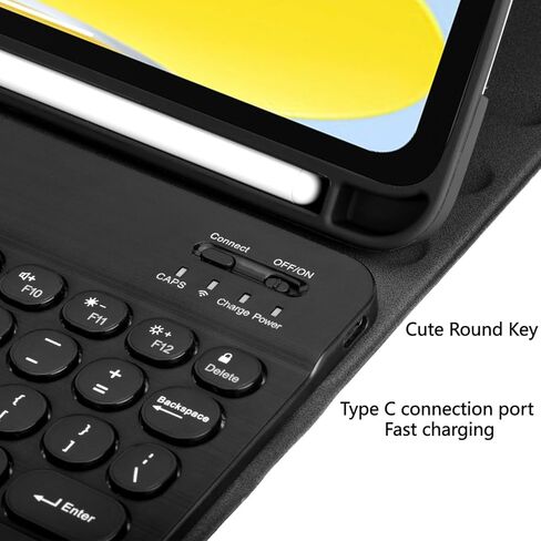 متوافق مع Samsung Galaxy Tab A11 Plus 2025 / A9 Plus 2023 11 بوصة حافظة لوحة مفاتيح بلوتوث مستديرة قابلة للفصل مع حامل قلم رصاص. (وردي، A11Plus / A9 Plus) in Kuwait