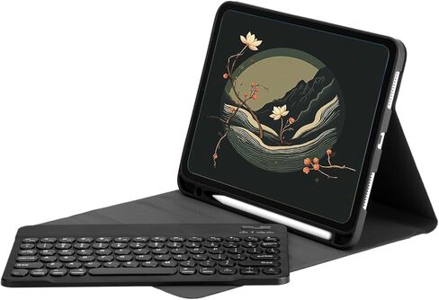 متوافق مع Samsung Galaxy Tab A11 Plus 2025 / A9 Plus 2023 11 بوصة حافظة لوحة مفاتيح بلوتوث مستديرة قابلة للفصل مع حامل قلم رصاص. (وردي، A11Plus / A9 Plus) in Kuwait