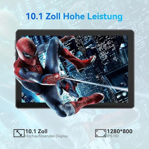 تابلت 10 بوصة، كمبيوتر لوحي Android 14، ذاكرة وصول عشوائي 8 جيجابايت + ذاكرة تخزين داخلية 64 جيجابايت (1 تيرابايت TF)، ثماني النواة 2.0 جيجاهرتز، واي فاي 6، بلوتوث 5.0، Widevine L1، 5 ميجابكسل + 8 ميجابكسل، 5000 مللي أمبير، النوع C، أسود in Kuwait