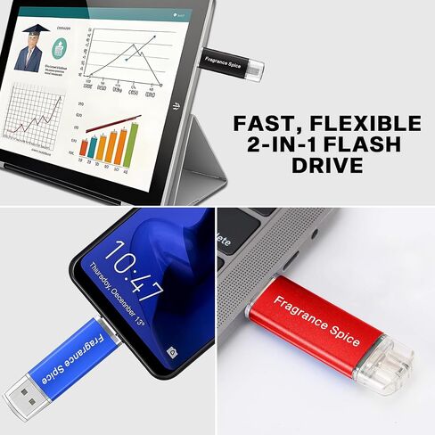 محرك فلاش - محرك الإبهام لأجهزة Samsung وMacBook وLaptop وPC. شريحة ذاكرة USB، محرك أقراص فلاش لهواتف Android، محرك أقراص فلاش للكمبيوتر، التوصيل والتشغيل - ذاكرة USB (محركات أقراص فلاش أرجوانية، سعة 64 جيجابايت) in Kuwait