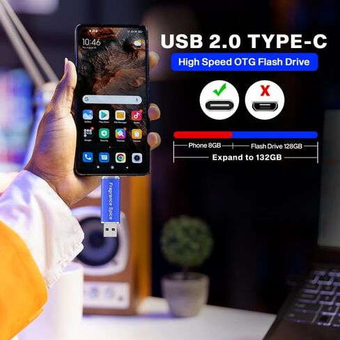 محرك فلاش - محرك الإبهام لأجهزة Samsung وMacBook وLaptop وPC. شريحة ذاكرة USB، محرك أقراص فلاش لهواتف Android، محرك أقراص فلاش للكمبيوتر، التوصيل والتشغيل - ذاكرة USB (محركات أقراص فلاش أرجوانية، سعة 64 جيجابايت) in Kuwait