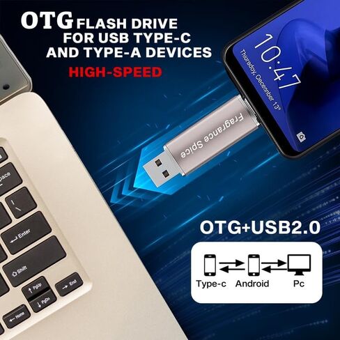 محرك فلاش - محرك الإبهام لأجهزة Samsung وMacBook وLaptop وPC. شريحة ذاكرة USB، محرك أقراص فلاش لهواتف Android، محرك أقراص فلاش للكمبيوتر، التوصيل والتشغيل - ذاكرة USB (محركات أقراص فلاش أرجوانية، سعة 64 جيجابايت) in Kuwait