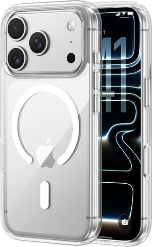 Belkin for iPhone 17 Pro Case, Clear, MagSafe Compatible w/Anti-Scratch & Anti-Yellowing Treated Coating, Touch Sensitive Camera Control - Military Grade, Slim Design, Shockproof, Protective in Saudi Arabia