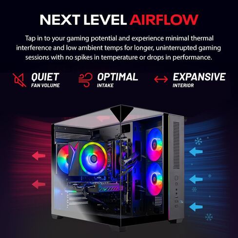 Skytech Gaming Crystal Desktop PC, Intel Ultra 5 245K 4.2 GHz (5.2 GHz Turbo), AMD RX 9060 XT 16GB, 1TB Gen4 NVMe SSD, 32GB DDR5 RAM 5600 RGB, 650W Gold PSU, Wi-Fi, Win 11 in Saudi Arabia