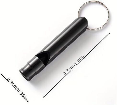 5-Piece Survival Whistle Keychain - Aluminum Alloy for Emergency Signaling in Saudi Arabia