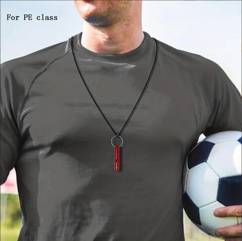 5-Piece Survival Whistle Keychain - Aluminum Alloy for Emergency Signaling in Saudi Arabia