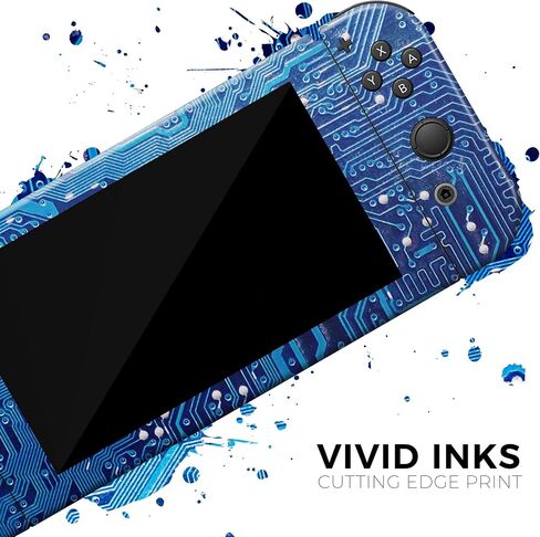 Design Skinz - Compatible with Nintendo DSi XL - Skin Decal Protective Scratch-Resistant Removable Vinyl Wrap Cover - Blue Circuit Board V1 in Saudi Arabia