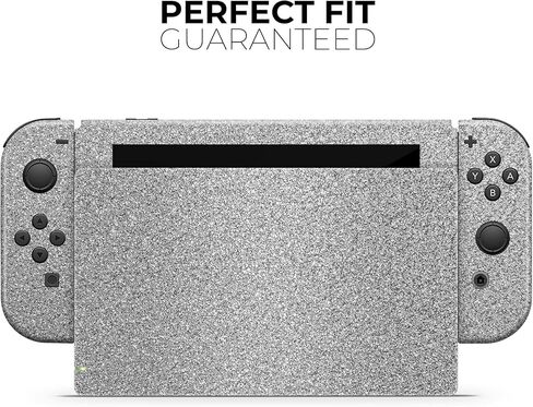 Design Skinz - Compatible with Nintendo DSi XL - Skin Decal Protective Scratch-Resistant Removable Vinyl Wrap Cover - Sparkling Silver Ultra Metallic Glitter in Saudi Arabia