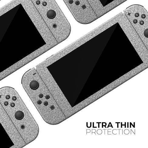 Design Skinz - Compatible with Nintendo DSi XL - Skin Decal Protective Scratch-Resistant Removable Vinyl Wrap Cover - Sparkling Silver Ultra Metallic Glitter in Saudi Arabia