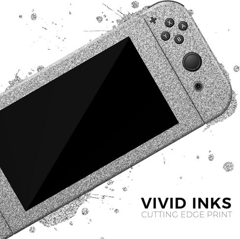 Design Skinz - Compatible with Nintendo DSi XL - Skin Decal Protective Scratch-Resistant Removable Vinyl Wrap Cover - Sparkling Silver Ultra Metallic Glitter in Saudi Arabia
