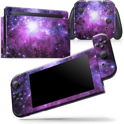 Design Skinz - Compatible with Nintendo 2DS XL - Skin Decal Protective Scratch-Resistant Removable Vinyl Wrap Cover - Violet Glowing Nebula in Saudi Arabia