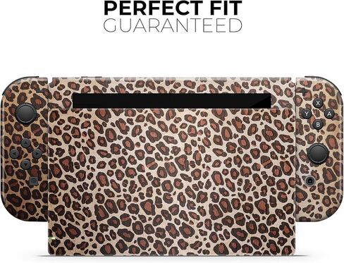 Design Skinz - Compatible with Nintendo Switch Dock Only - Skin Decal Protective Scratch-Resistant Removable Vinyl Wrap Cover - Vibrant Cheetah Animal Print V3 in Saudi Arabia