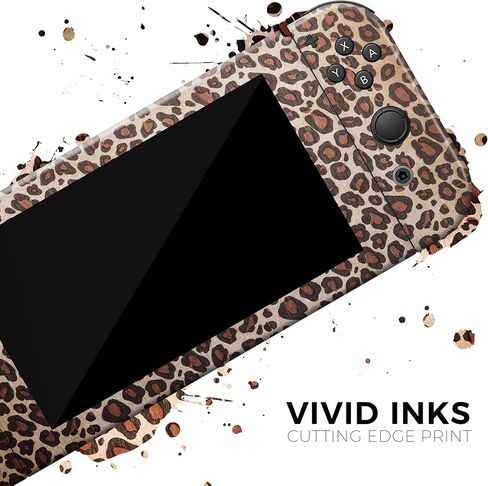 Design Skinz - Compatible with Nintendo Switch Dock Only - Skin Decal Protective Scratch-Resistant Removable Vinyl Wrap Cover - Vibrant Cheetah Animal Print V3 in Saudi Arabia