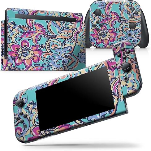Design Skinz - Compatible with Nintendo DSi XL - Skin Decal Protective Scratch-Resistant Removable Vinyl Wrap Cover - Bright Watercolor Floral in Saudi Arabia