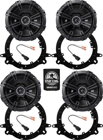 KICKER Speakers 6.5 inch for Toyota Corolla 2020-2024 Upgrade Kit - Pair of DS Series with Adapters and Harness, Coaxial 6 1/2 Car Audio Front and Rear Door Speaker DSC6504, 43DSC6504 in Saudi Arabia