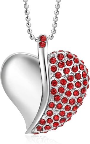 محرك فلاش USB 3.0 عالي السرعة، عصا ذاكرة USB لطيفة على شكل قلب رومانسي، محرك إبهام للصور والموسيقى وتخزين الملفات (أحمر، 64 جيجابايت) in Kuwait