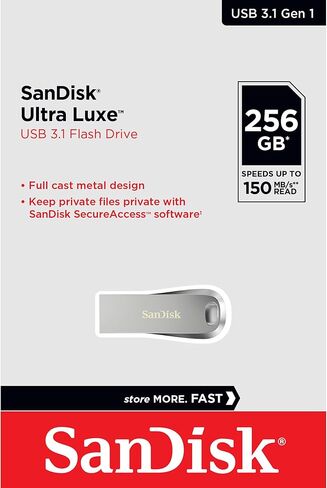 محرك أقراص فلاش SanDisk Ultra Luxe™ USB 3.1 بسعة 256 جيجابايت in Kuwait